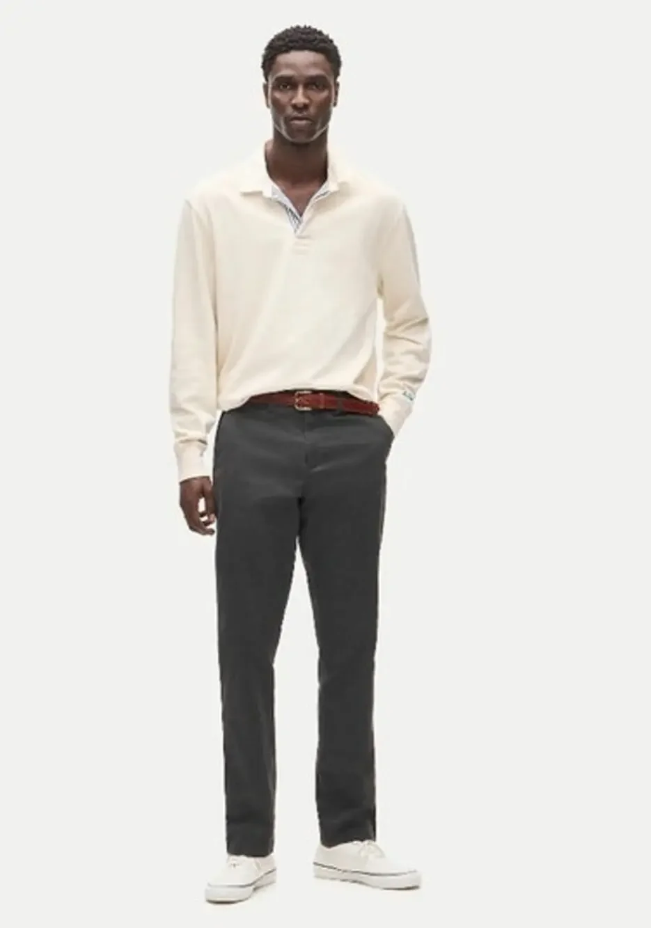 NWT J. Crew 770™ Straight-Fit Stretch Chino Pant Faded Black 34/30 *Flaw